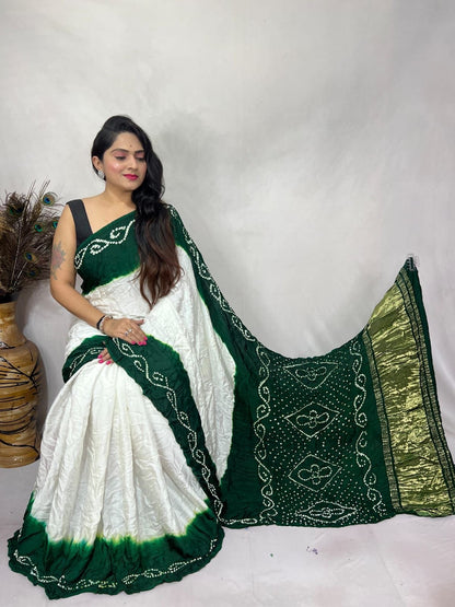 Modal Silk Bandhani Saree