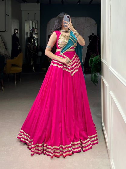 Rayon Sequence Lace with Kodi Work Navratri Special Designer Chaniya Choli (Ready to Wear)