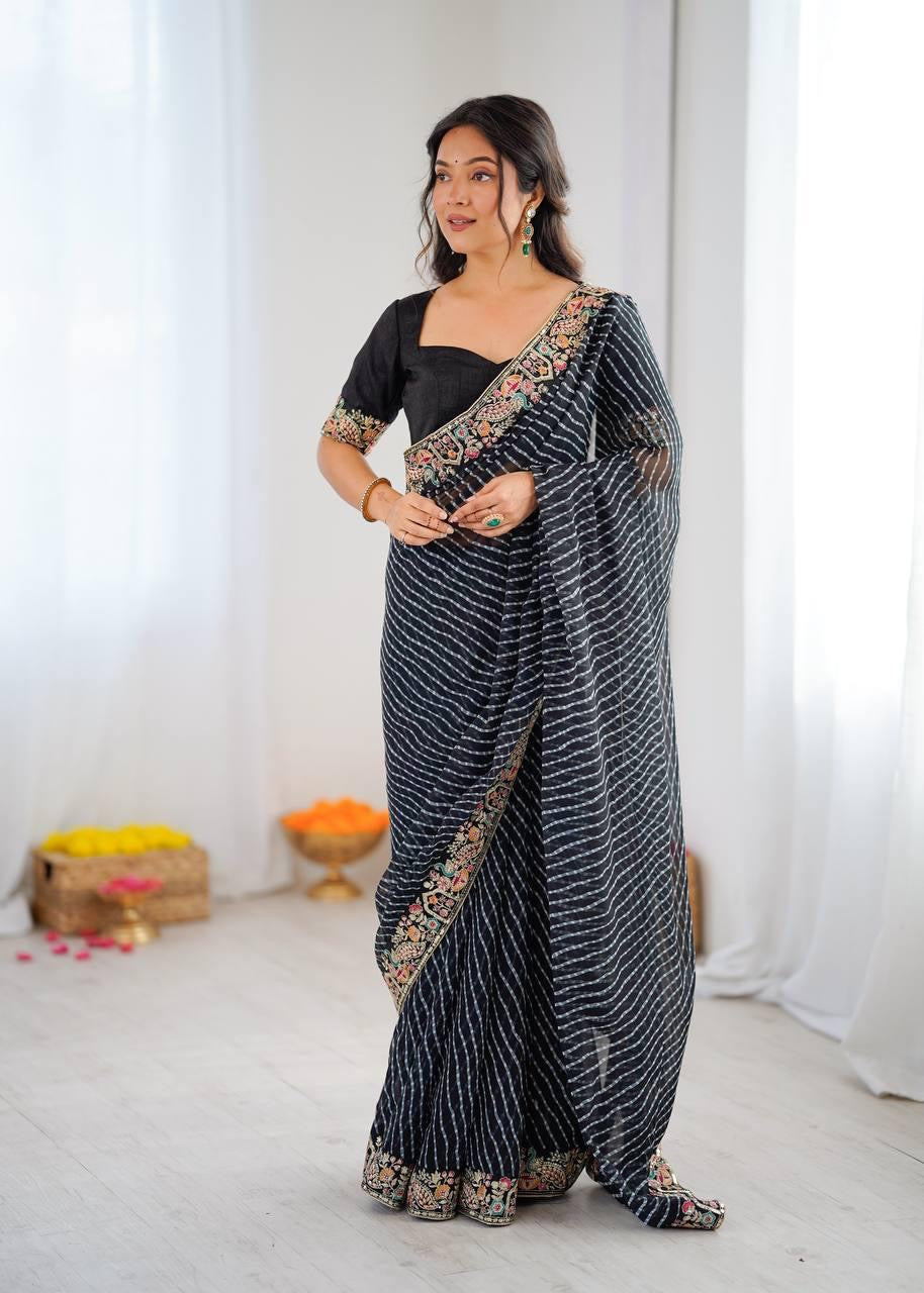 Ethenika Trending Leheriya Saree