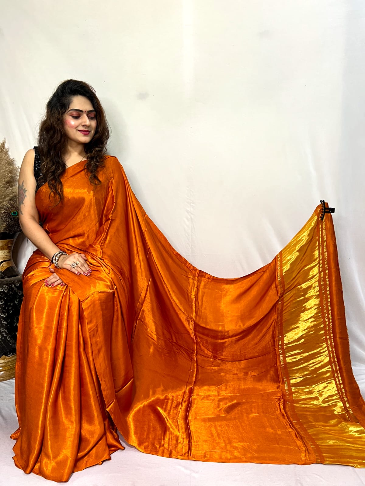 Modal Silk Lagdi Zari Pallu Saree - Premium  from Ethenika.com - Just INR 4990! Shop now at Ethenika.com 