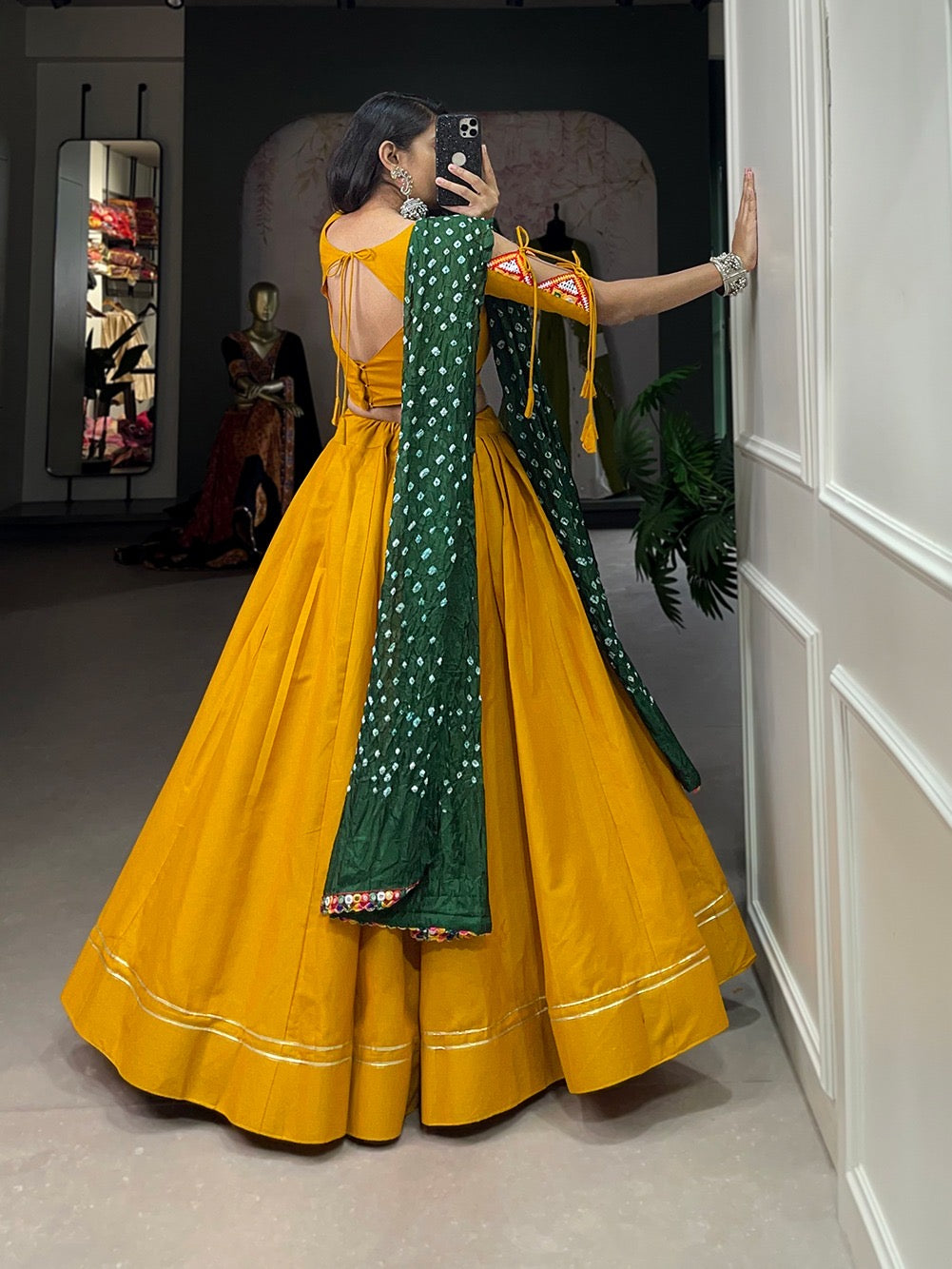 Pure Cotton Gota Patti work Navratri special Lehenga Choli - Premium  from Ethenika.com - Just INR 3290! Shop now at Ethenika.com 