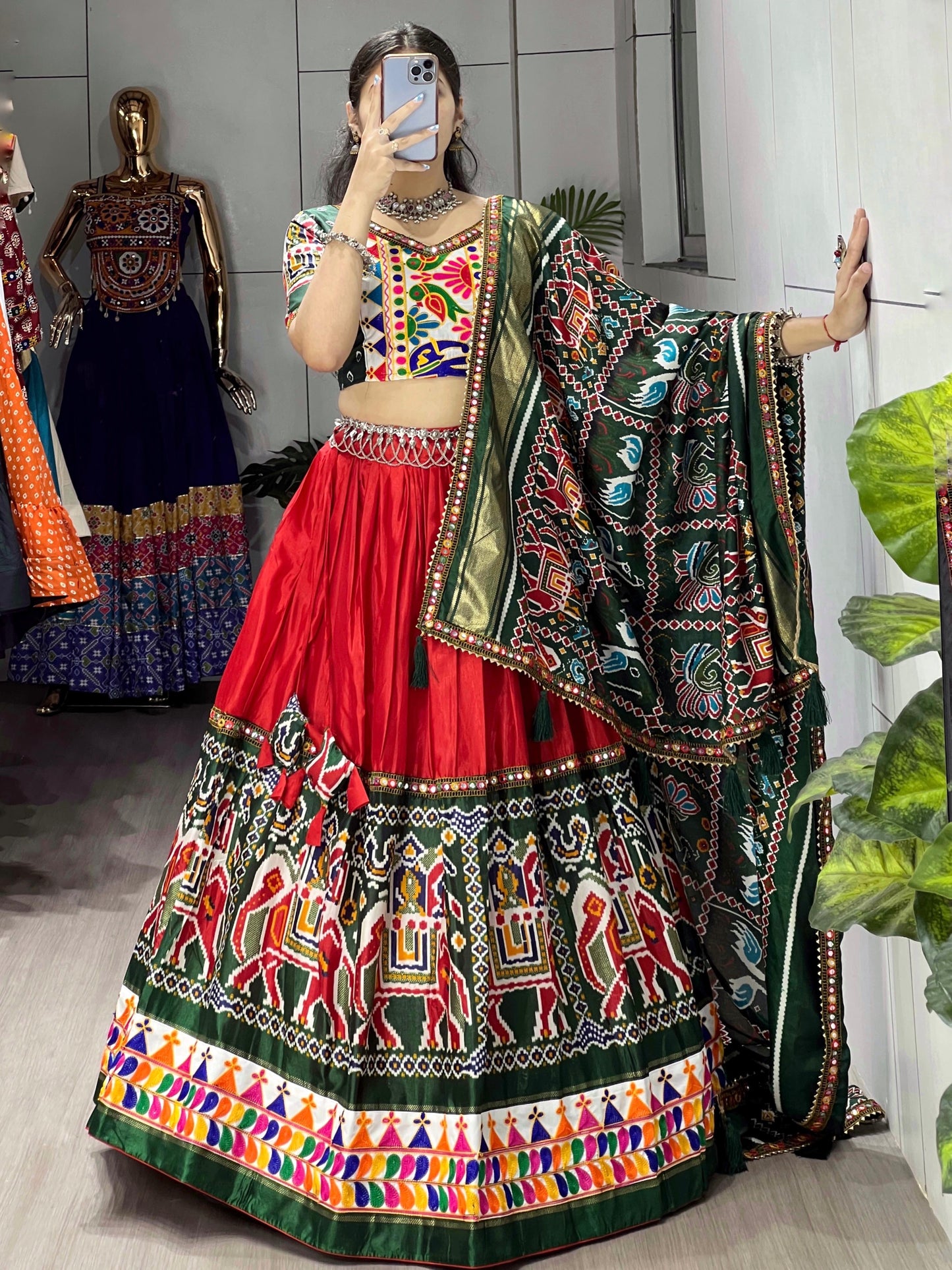 Dola Silk Patola Print Designer Chaniya Choli for Navratri