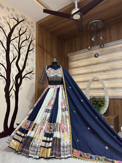 Designer Chaniya Choli | Mirror Work Muslin | Navratri 2026