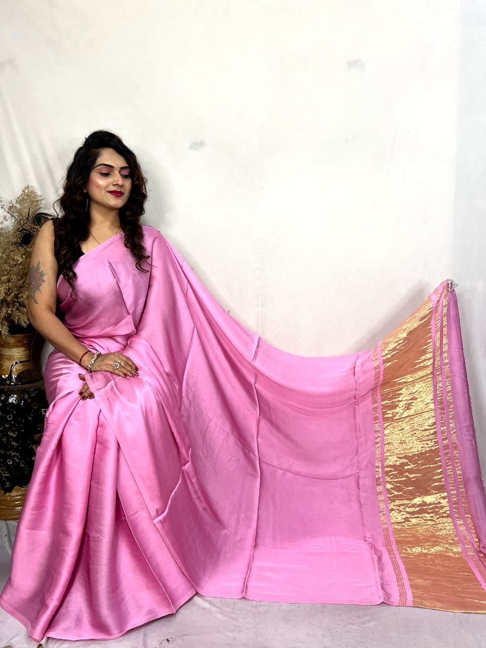 Modal Silk Lagdi Zari Pallu Saree - Premium  from Ethenika.com  - Just INR 4990! Shop now at Ethenika.com 