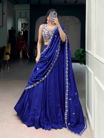 Ethenika Originals Blue Designer Chaniya Choli