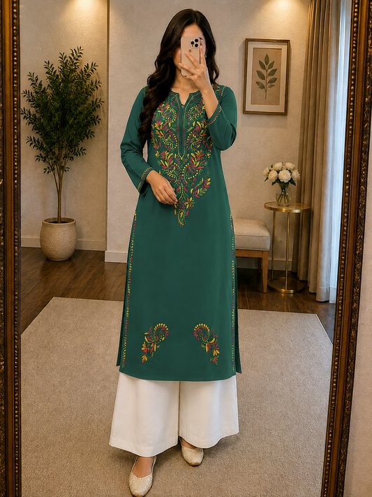 Pure Soft Cotton 100% Handmade Chikankari
