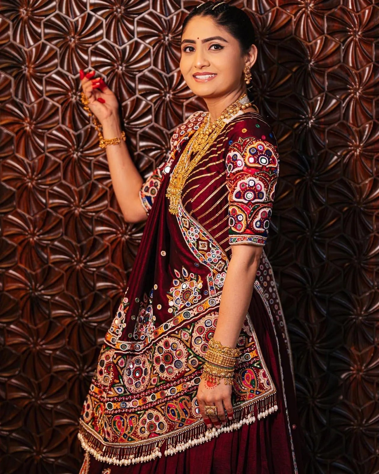 Muslin Cotton Digital Print with Mirror Work Navratri Special Chaniya Choli Ethenika.com