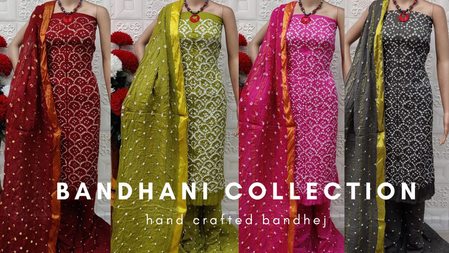 Authentic Kutch Hand Crafted Mulmul Cotton Self Colour Gujrati Bandhani :  Unstitched, Bandhani Salwar Suit, Bandhani suit set, बांधनी सूट - Ethenika,  Rupnagar | ID: 25871917973